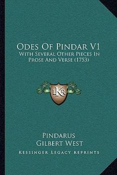 Paperback Odes Of Pindar V1: With Several Other Pieces In Prose And Verse (1753) Book