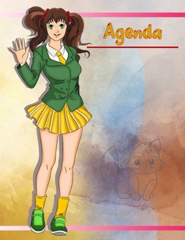 Agenda Semainier Universel « Manga »: Agenda perpétuel et prise de notes – Grande taille et gros caractère - avec couverture et intérieur « Manga » ... (21,6 x 28 cm – 8,5” x 11”) (French Edition)