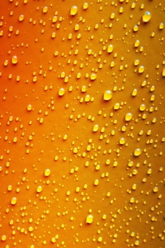 Paperback Student Notebook: Warer Droplets on yellow to red gradient Book