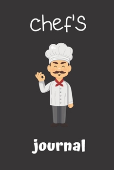 chef's journal: small lined Chef Notebook / Travel Journal to write in (6'' x 9'') 120 pages