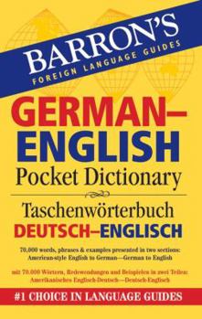 Paperback Barron's German-English Pocket Dictionary Book