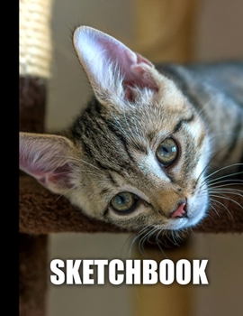 Sketchbook: Cat Cover Design | White Paper | 120 Blank Unlined Pages | 8.5" X 11" | Matte Finished Soft Cover
