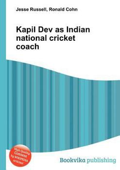 Kapil Dev as Indian National Cricket Coach