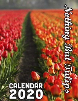 Paperback Nothing but Tulips Calendar 2020: 14 Month Desk Calendar Showing Beautiful, Colorful Tulips Book