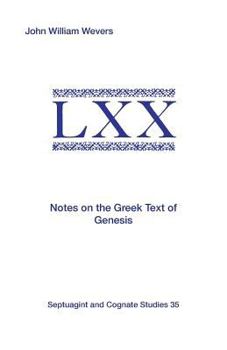 Paperback Notes on the Greek Text of Genesis Book