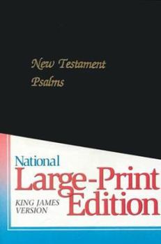 Paperback The New Testament With Psalms: KJV Black Imitation Leather/With Amber Edges/Style 68 [Large Print] Book