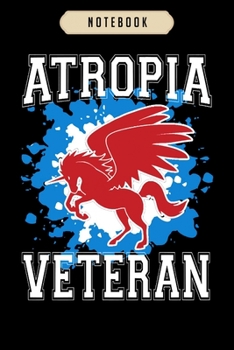 Notebook: Atropia veteran 4th of july unicorn dd 214  Notebook|6x9(100 pages)Blank Lined Paperback Journal For Student, kids, women, girls, boys, men, birthday gifts|Veteran day gifts notebook