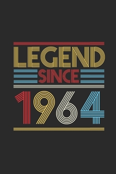 Legend Since 1964: Graph Paper Notebook (6" x 9" - 120 pages) ~ Birthday Themed Notebook for Daily Journal, Diary, and Gift