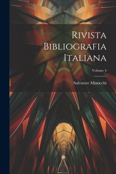 Paperback Rivista Bibliografia Italiana; Volume 4 [Italian] Book