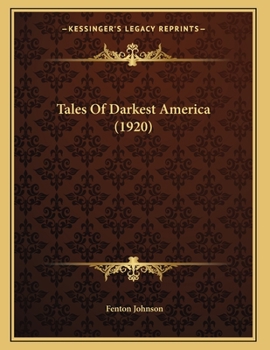 Paperback Tales Of Darkest America (1920) Book