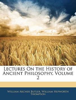 Paperback Lectures on the History of Ancient Philosophy, Volume 2 Book