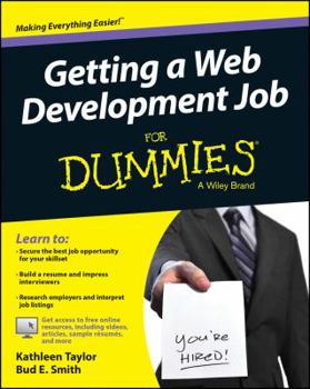 Paperback Getting a Web Development Job for Dummies Book