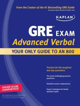 Paperback Kaplan GRE Exam Advanced Verbal Book