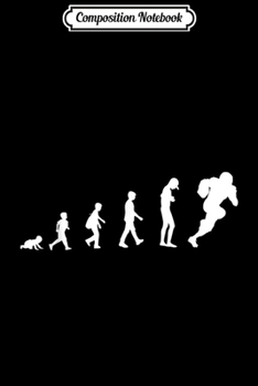 Composition Notebook: Born To Play American Football - Football Player Gift Idea  Journal/Notebook Blank Lined Ruled 6x9 100 Pages