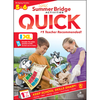 Summer Bridge Activities Quick 5th Grade Workbook All Subjects to 6th Grade Workbooks All Subjects, Reinforcement Learning, All the Skills for Math, Science, Handwriting, Reading Comprehension Grade 6
