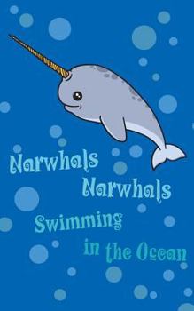 Paperback Awesome Narwhal Lined Journal Book