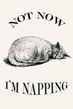 Not Now I'm Napping: Cute Sleeping Cat Journal Notebook, 6 x 9 Inches,120 Lined Writing Pages, Matte Finish