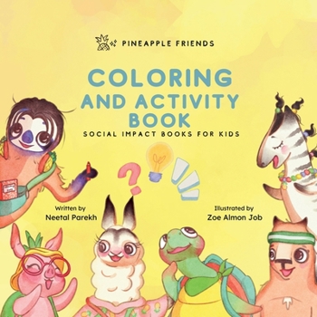 Paperback Pineapple Friends Coloring and Activity Book: Series Book 4 Book