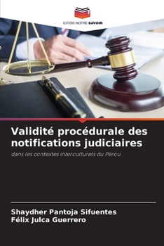 Paperback Validité procédurale des notifications judiciaires [French] Book