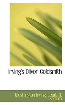 Paperback Irving's Oliver Goldsmith Book