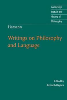 Paperback Hamann: Writings on Philosophy and Language Book