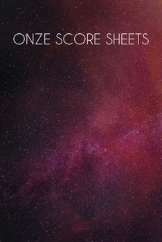 Onze Score Sheets: A pad of scoresheets: Perfect for scorekeeping: Galaxy cover