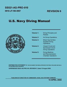 Paperback U.S. Navy Diving Manual (Revision 6, April 2008) Book