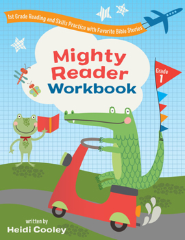 Paperback Mighty Reader Workbook, Grade 1: 1st Grade Reading and Skills Practice with Favorite Bible Stories Book
