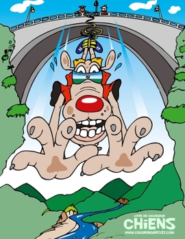 Paperback Livre de coloriage Chiens 1, 2 & 3 [French] Book