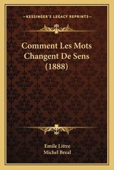 Paperback Comment Les Mots Changent De Sens (1888) [French] Book