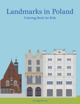 Paperback Landmarks in Poland Coloring Book for Kids Book