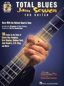 Paperback Total Blues Jam Session For Guitar Book