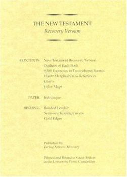 Paperback Recovery New Testament-OE Book