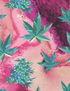 Marijuana Leaf Pattern Weed Lovers Notebook: 8.5X11 Wide Ruled Notebook Vol 54