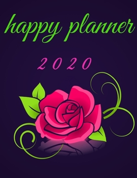 happy planner 2020: Planner and calendar,gift Agenda, Page a Day 2020, Schedule Organizer Planner (2020 Diary Day Per Page)365 Day Tabbed Journal ... as an appointment diary, personal Planner w
