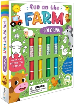 Misc. Fun on the Farm Coloring Set: With Double-Ended Stamp Markers Book