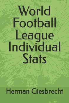 Paperback World Football League Individual Stats Book