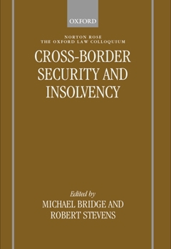 Hardcover Cross-Border Security & Insolvency Book