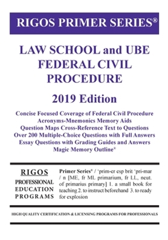 Paperback Primer Series Law School and UBE Federal Civil Procedure Primer Book