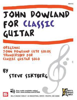 Paperback John Dowland for Classic Guitar Book