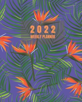 Paperback 2022 Weekly Planner: At a Glance 2 Page a Year Spread Organizer Planner Book