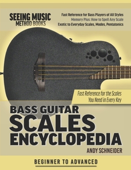 Paperback Bass Guitar Scales Encyclopedia: Fast Reference for the Scales You Need in Every Key Book