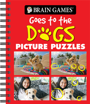 Spiral-bound Brain Games - Picture Puzzles: Goes to the Dogs Book