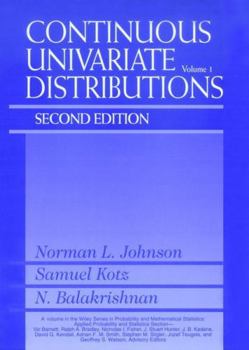 Hardcover Continuous Univariate Distributions, Volume 1 Book