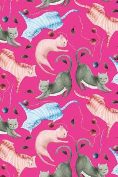 Journal Notebook for Cat Lovers Cats Playing 2 : 110 Page Plain Blank Journal for Drawing, Writing, Doodling in Portable 6 X 9 Size