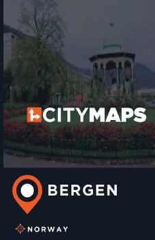 Paperback City Maps Bergen Norway Book