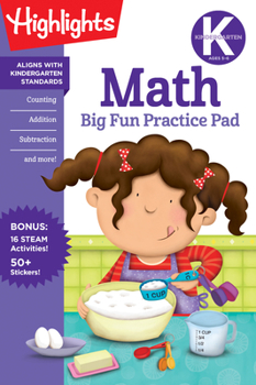 Paperback Kindergarten Math Big Fun Practice Pad Book
