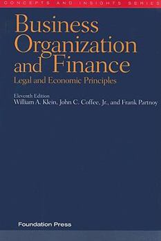 Paperback Business Organization and Finance: Legal and Economic Principles Book