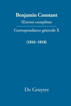 Hardcover Correspondance générale 1816–1818 (French Edition) [French] Book