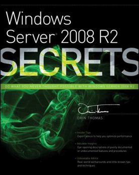 Paperback Windows Server 2008 R2 Secrets Book